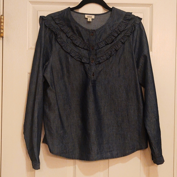 a.n.a denim long sleeve - Picture 2 of 7